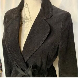 H & M Black Corduroy Lined Blazer